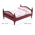 thumbnail image 4 of Shisuyan Mini Maison Miniature Lit Double Mini Maison Meubles Mini Maison Accessoires, 4 of 8