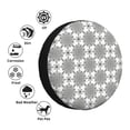 thumbnail image 4 of Sikiie Retro sketch flower lines PVC Leather Spare Tire Wheel Cover Spare Tire Cover, for Car Truck SUV Camper Trailer Universal Fit(14-17in)-16 inch, 4 of 6