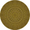 thumbnail image 1 of Ahgly Company Tapis Rond Lavable en Machine Intérieur Transitionnel Rouge Nuit, 3 Pieds Rond, 1 of 7