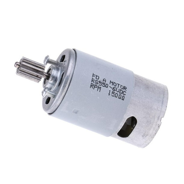 Motor de repuesto para motocicleta de juguete de coche eléctrico de alta velocidad para niños a distancia 6V 550 10 Dientes 10mm
