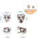 thumbnail image 2 of Cuentas espaciadoras con forma de cabeza de tigre y leopardo, 35 unidades, 4 colores, conector con dije de cabeza de animal, 2 of 7