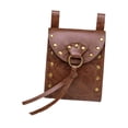 thumbnail image 1 of Riñonera para hombre, bolso de cintura, bolso para carnaval, fiesta de cosplay, Halloween Marrón, 1 of 8