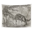 thumbnail image 1 of ZEALGNED Jaguar Fishing From Trunk Growing Over The River Created By Riou And Laplante Wall Art Hanging Tapestry Home Decor for Living Room Bedroom Dorm 60x80 inch, 1 of 2