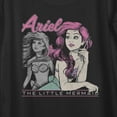 thumbnail image 2 of Women's The Little Mermaid 90s Ariel Poster Scoop Neck Black 2X Large, 2 of 4