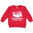 thumbnail image 2 of Inktastic Yellowstone National Park with Bear Mountains and Trees Toddler Sweatshirt, 2 of 4
