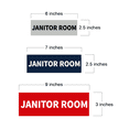 thumbnail image 2 of Basic Janitor Room Sign (Lt Gray) - Small, 2 of 5