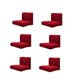 thumbnail image 1 of De Silla De Comedor Elásticas Paquete De Funda Deslizable Extraíble Fácil De 6/8 Piezas - Brown-8pcs, Individual Vino Red-6pcs Macarena Cubierta de silla de comedor elástica, 1 of 5