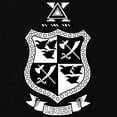 thumbnail image 3 of CafePress - Delta Chi Black And White Coat Of Arms Sweatshirt - Zip Hoodie, Classic Hooded Sweatshirt with Metal Zipper, 3 of 4