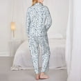thumbnail image 6 of Goofa Fitness Guru Printed Women’s 2 Piece Pajama Set Super,Pajamas Women's Long Sleeve Sleepwear Soft Button Down Loungewear Pjs Lounge Set Nightwear-XX-Large, 6 of 9