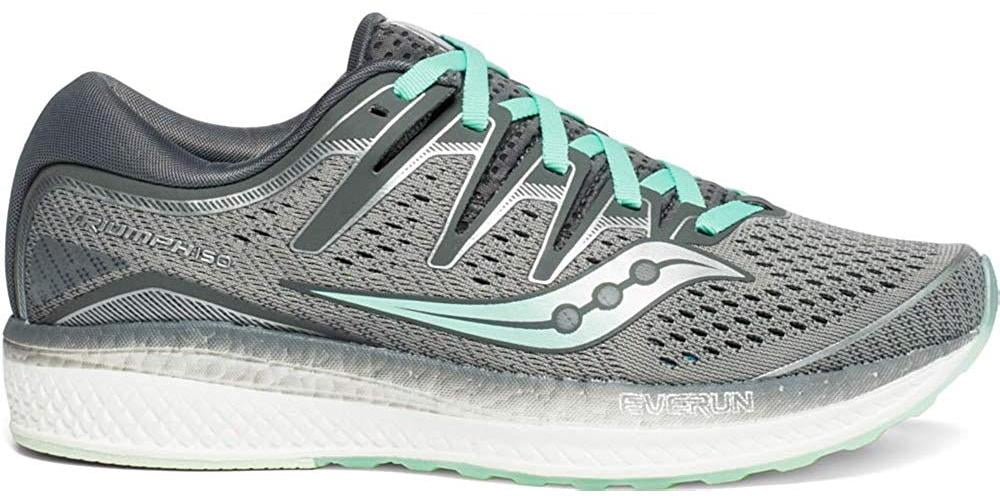 Grey Sports Saucony Womens Triumph ISO 5 Running Shoes Trainers Sneakers 