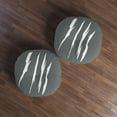 thumbnail image 4 of Effete Feline Claw Marks Scratch Tufted Floor Pillow, Round, 4 of 4