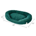 thumbnail image 3 of Vibrant Life Small Oval Corduroy Cuddler Pet Bed, Green, 22" x 15", 3 of 5