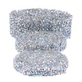 thumbnail image 1 of Miangastore 3 Rolls Trimming Ribbon Wedding Diamond Sparkle Rhinestone DIY Diamond Mesh, 1 of 8