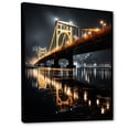 thumbnail image 2 of Designart "Beautiful Cityscape At Night Pittsburgh" Cityscapes Floater Framed Canvas Print, 2 of 7