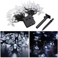 thumbnail image 6 of Butterfly String Lights, 5m 20LED Outdoor Solar Powered String Light 8Mode Indoor for Garden Home Wedding Party Christmas Lighting Decoration, 6 of 7