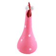 thumbnail image 2 of Chicken Statue Long Neck Microlandschaft Hand Crafted Resin Animal Garden Statues for Garden Yard Art DecorationPink, 2 of 5
