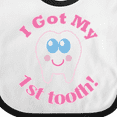 thumbnail image 4 of Inktastic I Got My 1st Tooth Girls Baby Bib, 4 of 4