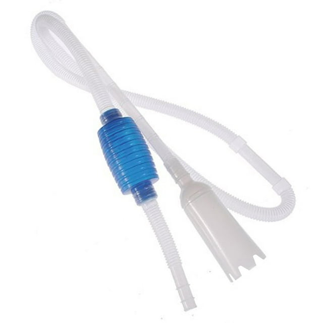 kurtrusly Home Office Freshwater Aquarium Fish Container Cleaning Pump Water Change Siphon Vacuum Hose Draining Tool Type Random 1Set
