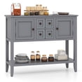 thumbnail image 1 of Costway Buffet Sideboard Cabinet Entryway Console Table with 2 Doors and 2 Drawers Gray, 1 of 10