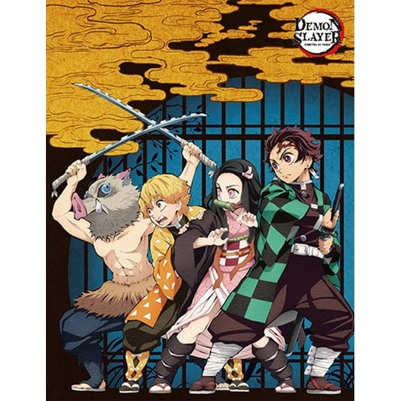Demon Slayer- Key Art Sublimation Throw Blanket