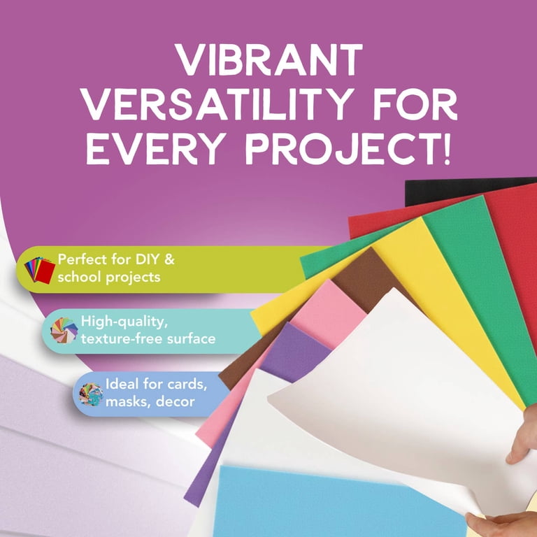 Incraftables Craft Foam Sheets, 30 Pack, 10 Colors photo 4