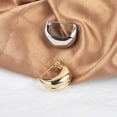 thumbnail image 5 of Unique U Shape Brooch Pins for Women Men Geometric Lapel Pin for Suits Dress Minimalist Boutonniere Corsage Pin for Banquet Dance Ceremony Unisex Dress Accessories Fashion Jewelry, 5 of 10