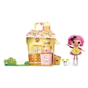 Lalaloopsy Doll - Crumbs Sugar Cookie with Pet Mouse, 13 baker doll with changeable pink and yellow outfit and shoes, in reusable house package playset, for Ages 3-103