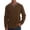 AB228 Khaki, variant on Tisuna Long Sleeve T-Shirts For Men Stretch V Neck Tops Men Solid Tshirts For Fitness Sports Size L