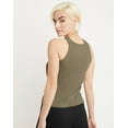 thumbnail image 3 of Hanes Originals Women's Cotton Ribbed Tank Oregano XS, 3 of 5