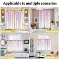 thumbnail image 5 of Pink Polka Dots Kitchen Curtains Window Panels, Vintage Abstract Art Watercolor Insulated Window Treatment Curtain, Grommet Curtains for Bedroom/Living Room/Bathroom, 2 Piece 52"Wx72"L, 5 of 8