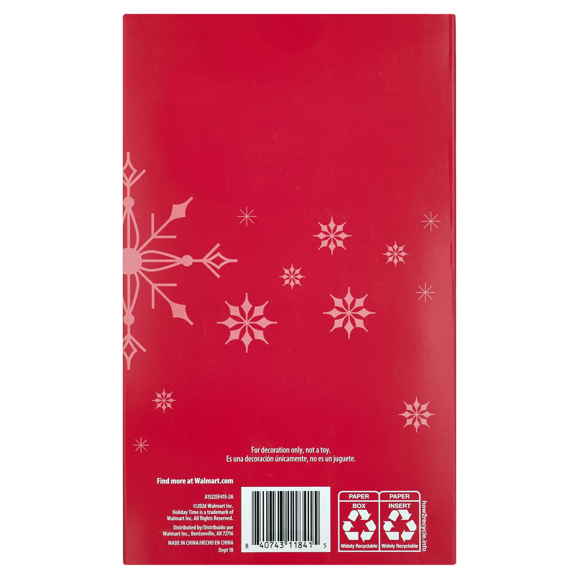 Plastic Bead Christmas Garland, Iridescent White and Clear, 6', by Holiday Time