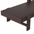 thumbnail image 5 of Laguna Adirondack Poly Reclining Chaise Lounge With Arms & Wheels, Dark Brown, 5 of 11