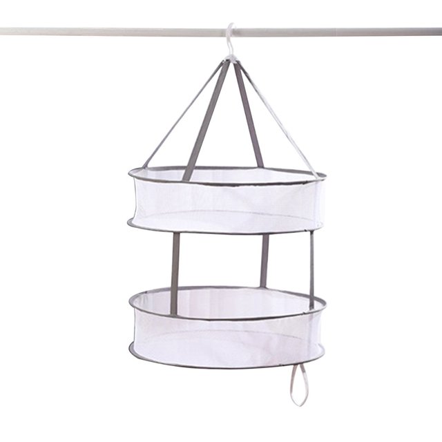 Clothes Basket Clothes Drying Net Sweater Anti-deformation Flat Pocket Household Socks Drying Net Zipper Design