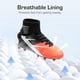 thumbnail image 5 of Tacos de Fútbol Juveniles DREAM PAIRS Talla 11 Negro Gris Naranja, 5 of 8