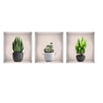 thumbnail image 1 of TIELUTT Window Green Potted Flowers Triptych Wall Sticker for Living Room Solar System Ceiling Stickers Fathead Wall Decals for Girls Wall for Bedroom Name Wall Decal Kids Room Decals, 1 of 7