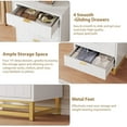 thumbnail image 4 of Dresser for Bedroom, 4 Drawer Dresser with Metal Legs, Modern Dressers Chest Organizer with Wide Storage, Chest of Drawers for Bedroom, Living Room, Entryway, 4 of 6