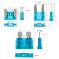 thumbnail image 3 of Kit surtido de fusibles para coche Jorest 180 piezas, tamaño micro/mini/estándar, 3 of 7