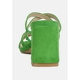 thumbnail image 5 of Valentina Strappy Casual Block Heel Sandals In Green, 5 of 7