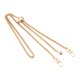 thumbnail image 2 of Cadena de monedero, correa de bolso Reemplazo de aleación ajustable 47 pulgadas Cadena de bolso delgado Correa de hombro para bolso de embrague Bolso Áureo claro Salvador Cadena de monedero ajustable, 2 of 10