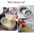 thumbnail image 3 of Kitchen Drainage Strainer Basket Corner Sink Strainer Basket Hanging Sink Corner Colander Triangle Multifunctional Kitchen Sink Waste Filter(Beige), 3 of 4