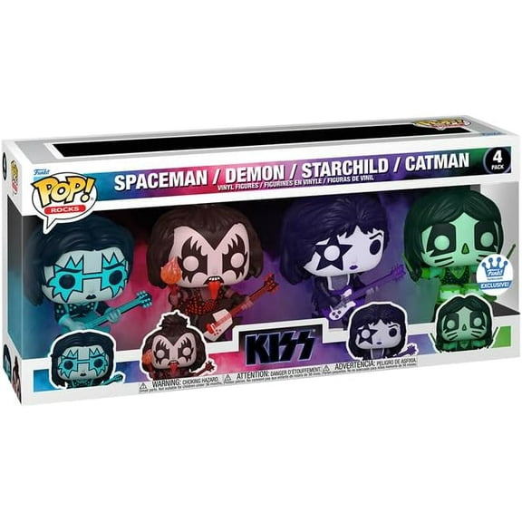 Funko Pop KISS Color Spotlight 4-Pack - Shop Exclusive