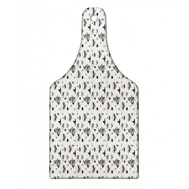 Skull Cutting Board Tattoo Style Snake Bat Snake Moon Witch Hat Poison Creepy Halloween Gothic Decorative Tempered Glass Cutting And Serving Board In 3 Sizes By Ambesonne Walmart Com Walmart Com