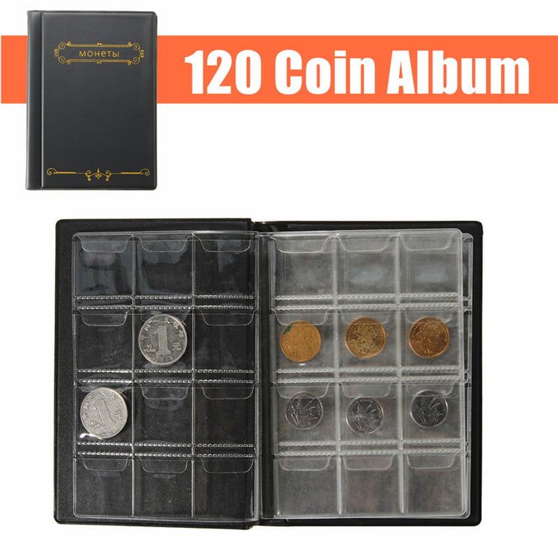120 Collecting Coin Penny Money Pocket Storage Album Book Holder Case Folder 