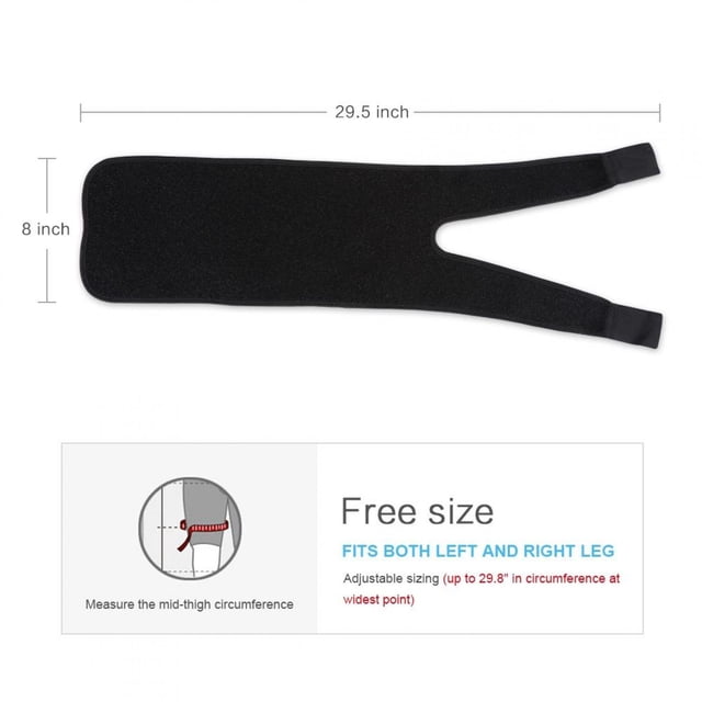 Peahefy Thigh Support,Thigh Brace Support for Hamstring Quad Groin Pain Relief, Adjustable Compression Sleeve Wrap,Hamstring Pain Relief