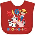 thumbnail image 3 of Inktastic Farmer Tractor EIEIO Big Bro Boys Baby Bib, 3 of 4
