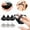 White+Black, variant on EARSTMAKEUP 6PCS Powder Puff, Triangle Makeup Puff for Loose Powder Body Powder Setting Powder Puff for Face Powder Beauty Makeup Tool(Black)