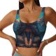thumbnail image 1 of Balery Starry Sky Moon Wolf Leader Sujetadores deportivos con espalda cruzada para mujer, acolchados, sin costuras, de alto impacto, ideales para yoga, gimnasio, entrenamiento y fitness.-Large, 1 of 8