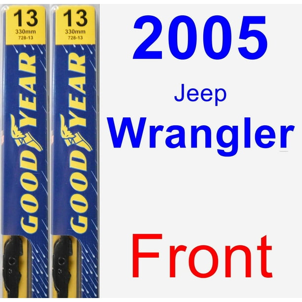 2005 Jeep Wrangler Wiper Blade Set/Kit (Front) (2 Blades) - Premium -  
