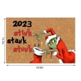 thumbnail image 2 of Grinch Bathroom Decorations Grinch Winter Welcome Mat – Non-Slip and Washable Christmas Door Mat with Rubber Back and Snowflakes Design Coir Grinch Door Mat, 2 of 2
