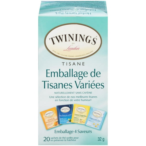 Twinings Tisane Menthe poivrée pure 20 sachets de thé